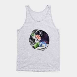 Space eco girl collage Tank Top